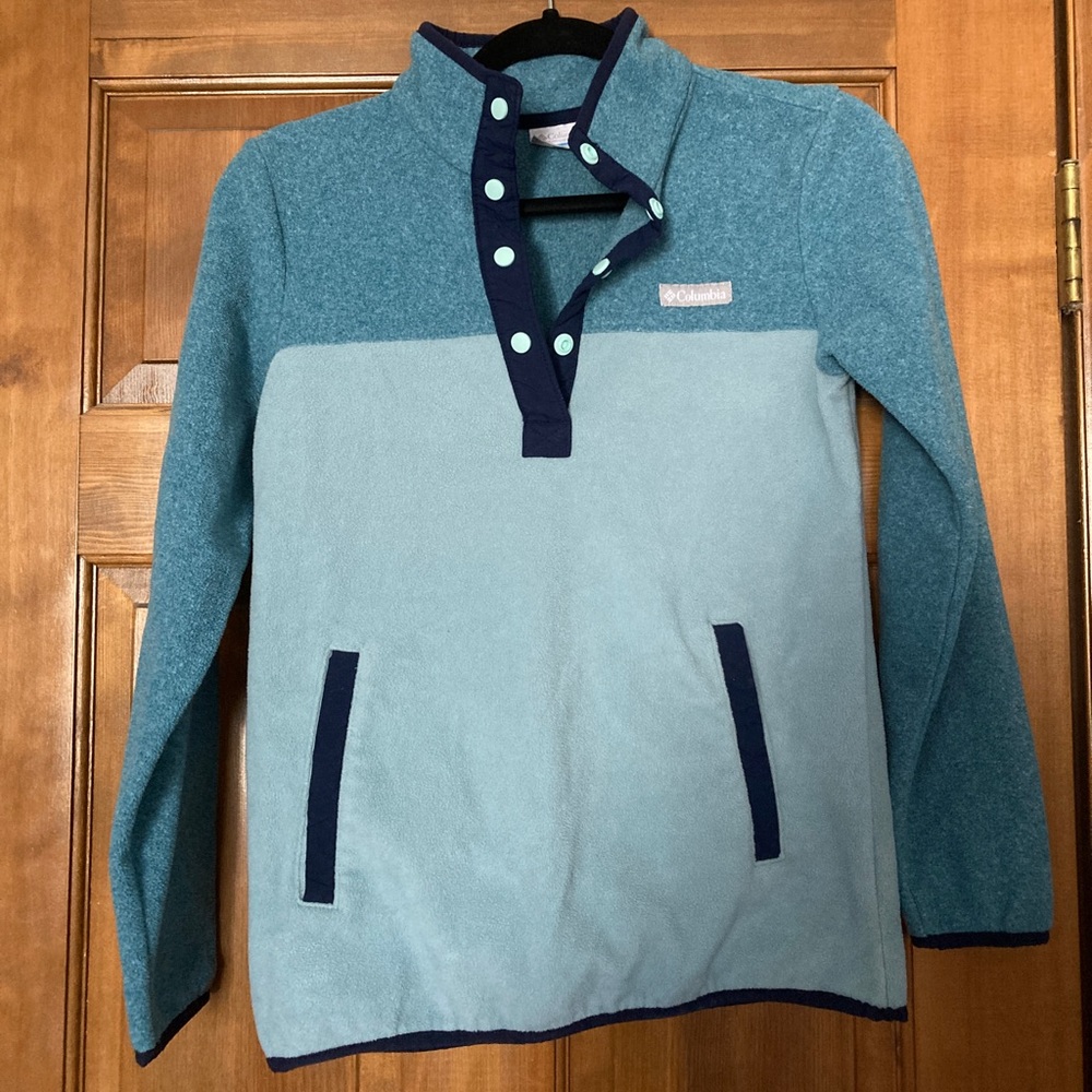 Columbia fleece quarter snap